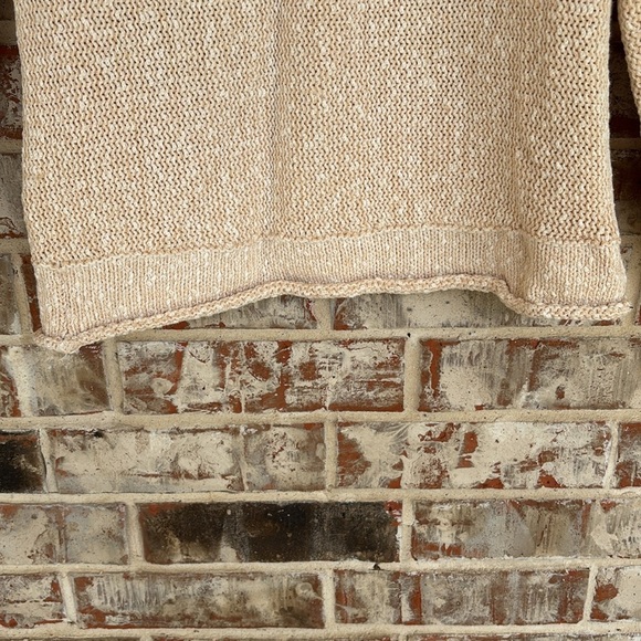 Free People Cream Bright Lights Chamoix V-Neck Sweater - Picture 11 of 11